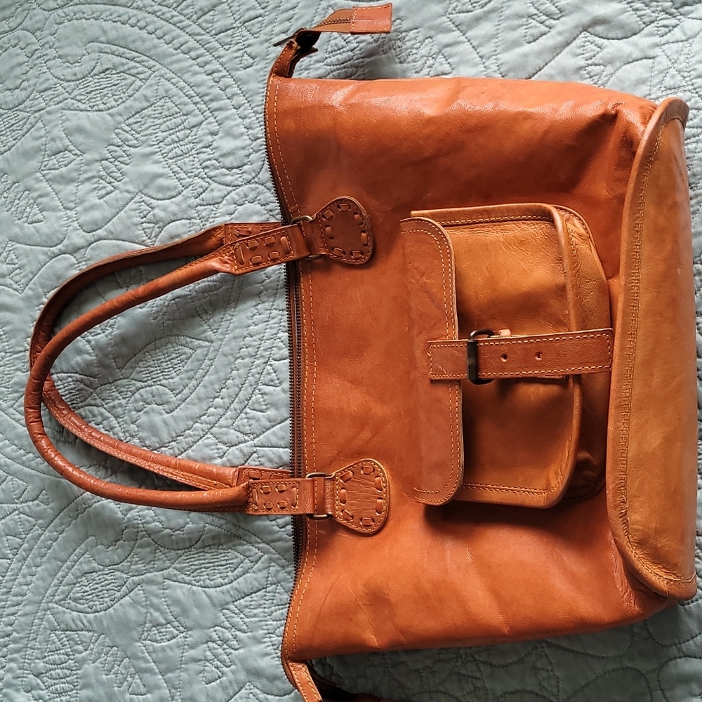 Noonday Rustic Leather Tote Bag
